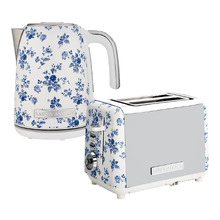 2 Piece China Rose 1.7L Kettle & 2 Slice Toaster Set